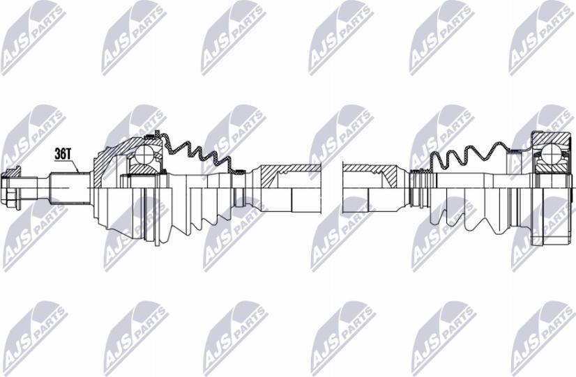 NTY NPW-VW-199 - Приводной вал parts5.com