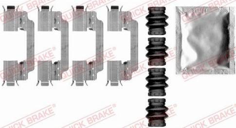 OJD Quick Brake 109-0010 - Комплектующие для колодок дискового тормоза parts5.com