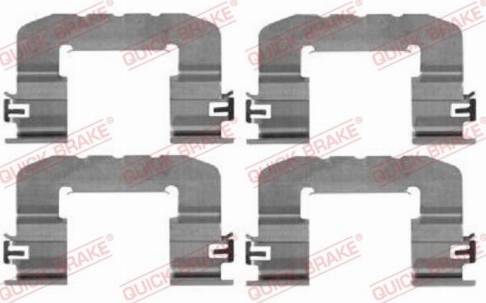 OJD Quick Brake 109-0017 - Комплектующие для колодок дискового тормоза parts5.com