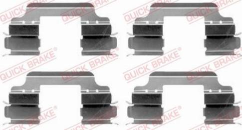 OJD Quick Brake 109-1648 - Комплектующие для колодок дискового тормоза parts5.com