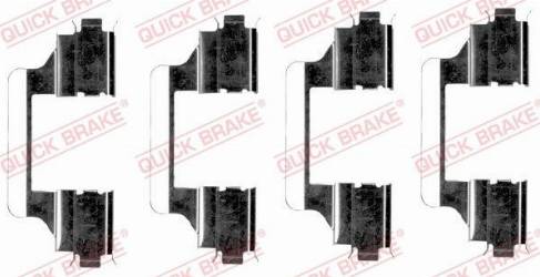 OJD Quick Brake 109-1656 - Комплектующие для колодок дискового тормоза parts5.com