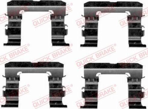 OJD Quick Brake 109-1632 - Комплектующие для колодок дискового тормоза parts5.com