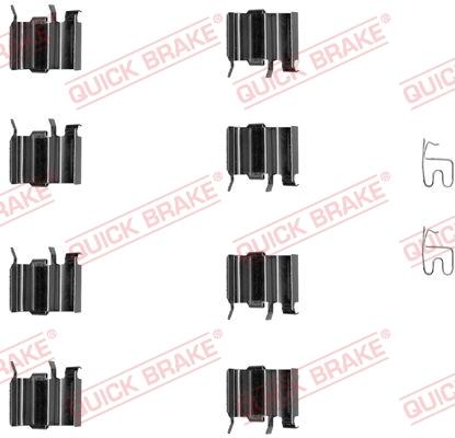 OJD Quick Brake 109-1244 - Комплектующие для колодок дискового тормоза parts5.com