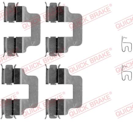 OJD Quick Brake 109-1245 - Комплектующие для колодок дискового тормоза parts5.com