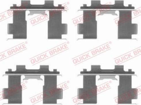 OJD Quick Brake 109-1205 - Комплектующие для колодок дискового тормоза parts5.com