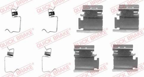 OJD Quick Brake 1091218 - Комплектующие для колодок дискового тормоза parts5.com