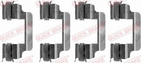 OJD Quick Brake 109-1231 - Комплектующие для колодок дискового тормоза parts5.com