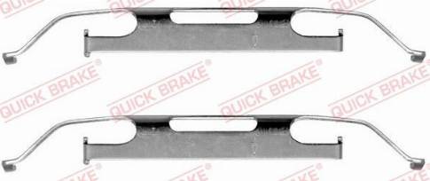 OJD Quick Brake 109-1223 - Комплектующие для колодок дискового тормоза parts5.com