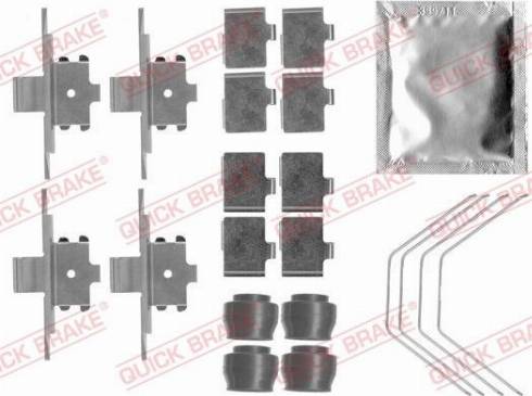 OJD Quick Brake 1091791 - Комплектующие для колодок дискового тормоза parts5.com