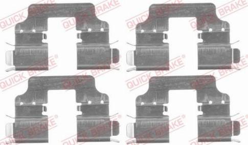 OJD Quick Brake 109-1750 - Комплектующие для колодок дискового тормоза parts5.com