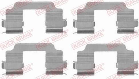 OJD Quick Brake 109-1709 - Комплектующие для колодок дискового тормоза parts5.com