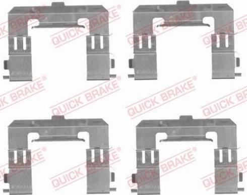 OJD Quick Brake 1091715 - Комплектующие для колодок дискового тормоза parts5.com