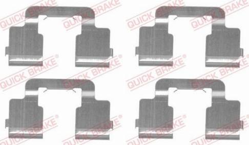 OJD Quick Brake 109-1733 - Комплектующие для колодок дискового тормоза parts5.com