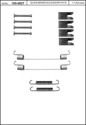 OJD Quick Brake 1050827 - Комплектующие, барабанный тормозной механизм parts5.com