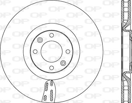 Blue Print ADP154355 - Тормозной диск parts5.com