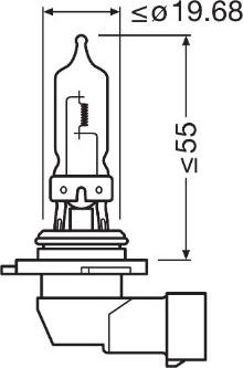 Osram 9005CBN-HCB - Лампа накаливания, фара дальнего света parts5.com