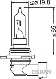 Osram 9011 - Лампа накаливания, фара дальнего света parts5.com