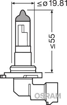 Osram 9145 - Лампа накаливания, основная фара parts5.com