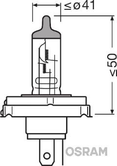 Osram 64183-01B - Lámpara, faro de carretera parts5.com