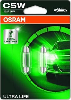 Osram 6418ULT-02B - Лампа накаливания, фонарь освещения номерного знака parts5.com