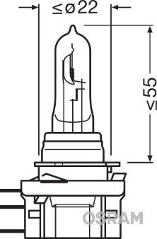 Osram 64176 - Лампа накаливания, фара дальнего света parts5.com