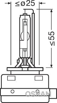 Osram 66548 - Лампа накаливания, фара дальнего света parts5.com