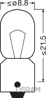 Osram 3930-02B - Лампа накаливания, фонарь указателя поворота parts5.com