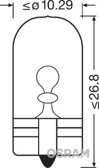 Osram 2845 - Лампа накаливания, фонарь указателя поворота parts5.com