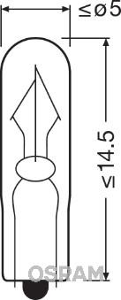 Osram 2341 - Лампа накаливания, освещение салона parts5.com