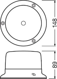 Osram RBL102 - Проблесковый маячок parts5.com