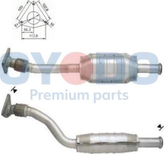 Oyodo 10N0008A-OYO - Катализатор parts5.com