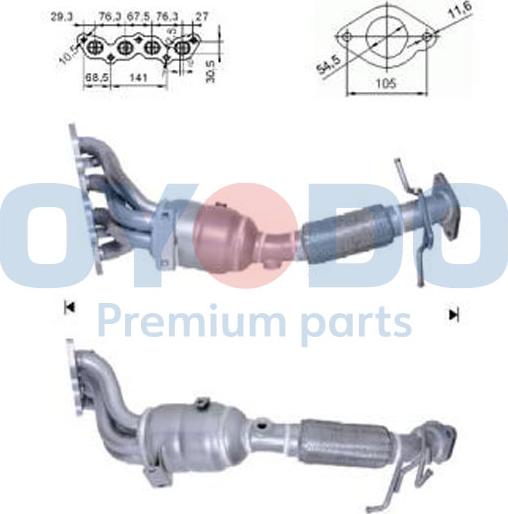 Oyodo 10N0024-OYO - Катализатор parts5.com