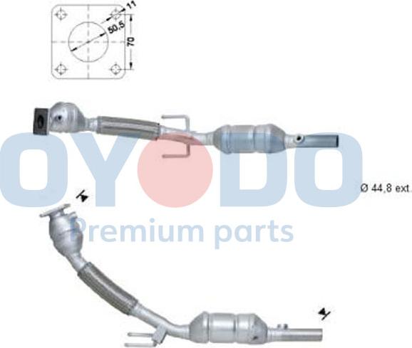 Oyodo 10N0028-OYO - Катализатор parts5.com