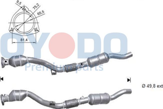 Oyodo 10N0146-OYO - Катализатор parts5.com