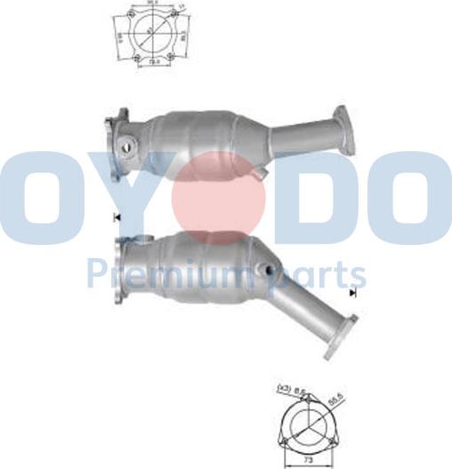 Oyodo 10N0104-OYO - Катализатор parts5.com