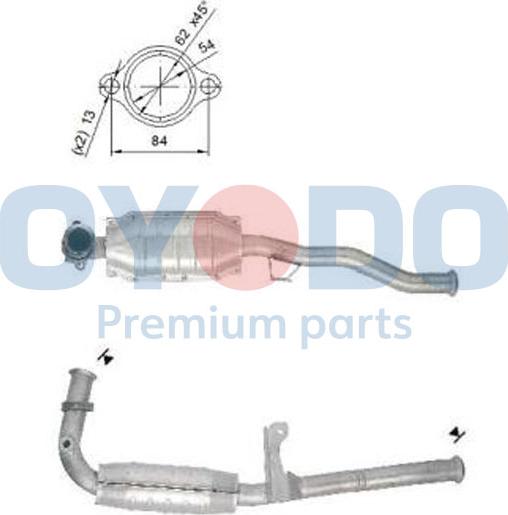 Oyodo 10N0115-OYO - Катализатор parts5.com