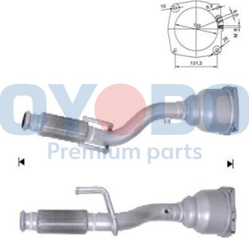 Oyodo 20N0090-OYO - Катализатор parts5.com