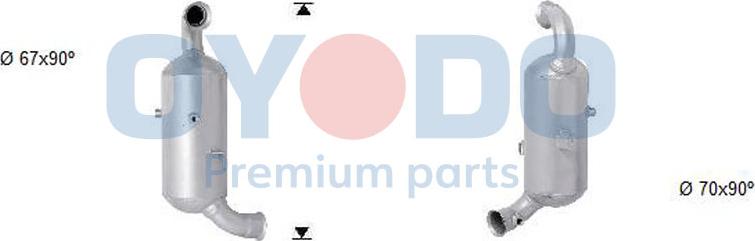 Oyodo 20N0007-OYO - Сажевый / частичный фильтр, система выхлопа ОГ parts5.com