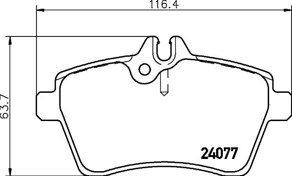 BOSCH 0 986 494 570 - Тормозные колодки, дисковые, комплект parts5.com