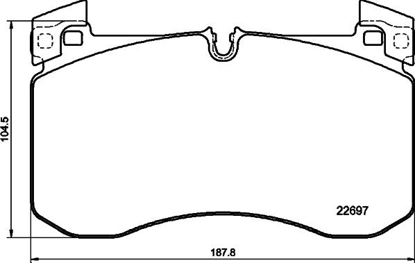 Mercedes-Benz 0004205002 - Тормозные колодки, дисковые, комплект parts5.com