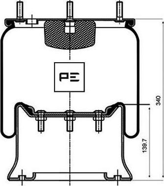 PE Automotive 08404071A - Кожух пневматической рессоры parts5.com