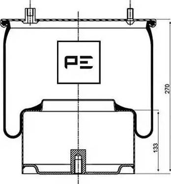 PE Automotive 08405372A - Кожух пневматической рессоры parts5.com