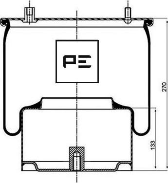PE Automotive 08405273A - Кожух пневматической рессоры parts5.com