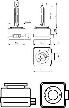 PHILIPS 85415VIS1 - Лампа накаливания, фара дальнего света parts5.com