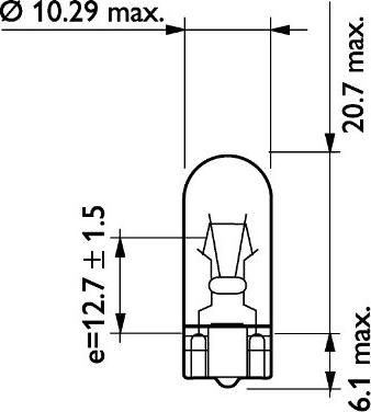 PHILIPS 13960CP - Лампа накаливания, освещение щитка приборов parts5.com