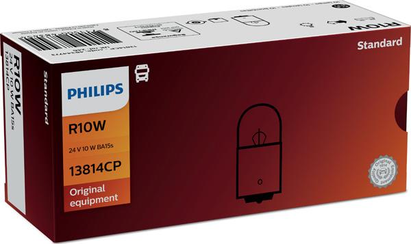 PHILIPS 13814CP - Лампа накаливания, фонарь освещения номерного знака parts5.com