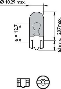 PHILIPS 12961WVUB2 - Lámpara, luz intermitente parts5.com