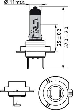 PHILIPS 12972WVUB1 - Лампа накаливания, фара дальнего света parts5.com