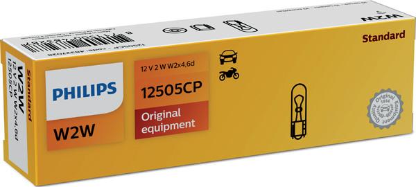 PHILIPS 12505CP - Лампа накаливания, освещение щитка приборов parts5.com