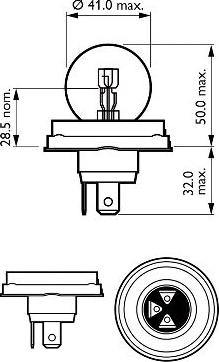 PHILIPS 12620B1 - Лампа накаливания, фара дальнего света parts5.com